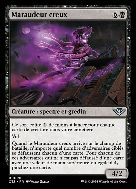 Maraudeur creux, carte Magic OTJ 90 — extension Outlaws of Thunder Junction