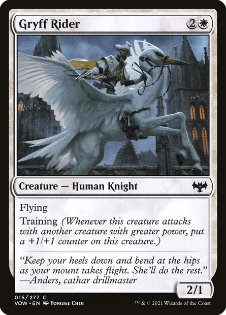 Gryff Rider, Magic card VOW 15 — Innistrad: Crimson Vow set