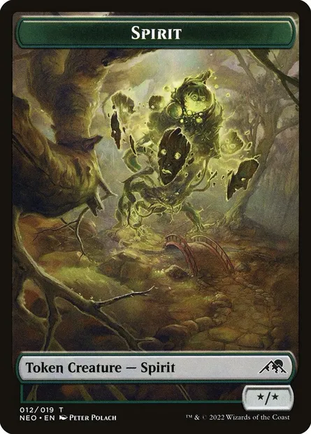 Spirit, Magic card TNEO 12 — Kamigawa: Neon Dynasty Tokens set
