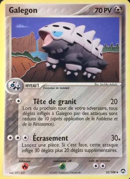 Galegon, carte Pokémon PK 32 — extension EX Gardiens du Pouvoir