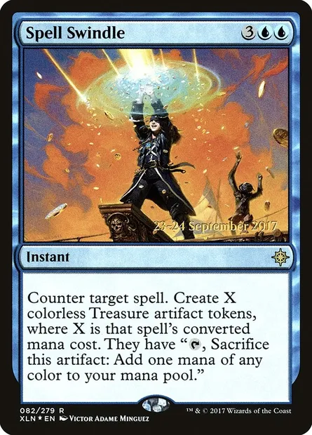 Spell Swindle, Magic card PXLN 82s — Ixalan Promos set