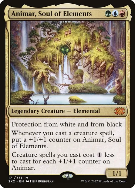 Animar, Soul of Elements, Magic card 2X2 171 — Double Masters 2022 set