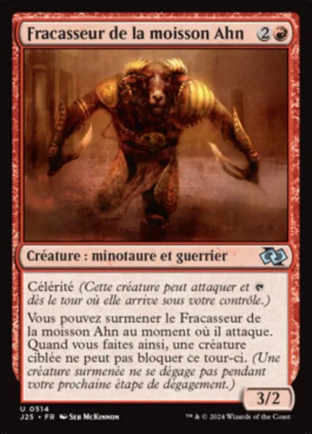 Fracasseur de la moisson Ahn, carte Magic J25 514 — extension Foundations Jumpstart
