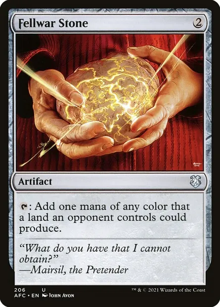 Fellwar Stone, Magic card AFC 206 — Forgotten Realms Commander set