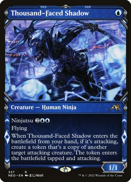 Thousand-Faced Shadow, Magic card NEO 337 — Kamigawa: Neon Dynasty set