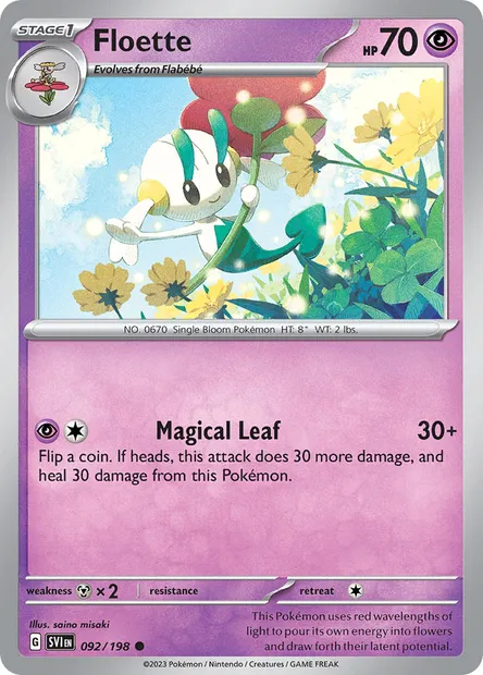 Floette, Pokémon card SVI 092 — Scarlet & Violet set
