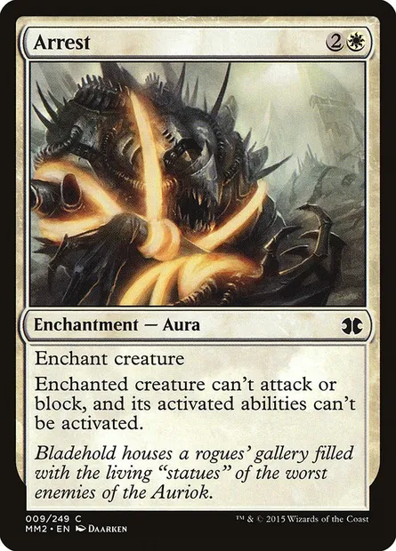 Arrest, Magic card MM2 9 — Modern Masters 2015 set