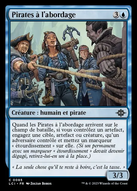 Pirates à l'abordage, carte Magic LCI 85 — extension The Lost Caverns of Ixalan