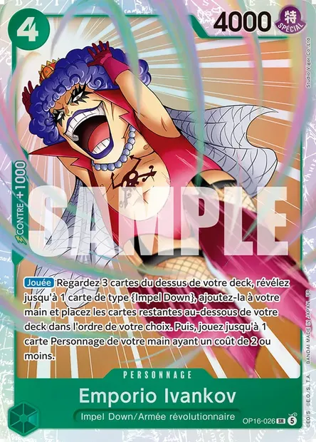 Emporio Ivankov, carte One Piece OP16-026 — extension L'HEURE DE LA BATAILLE DÉCISIVE