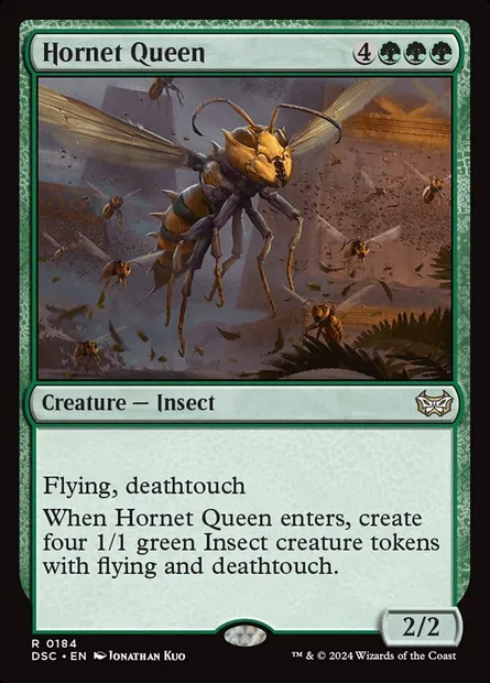 Hornet Queen, Magic card DSC 184 — Duskmourn: House of Horror Commander set