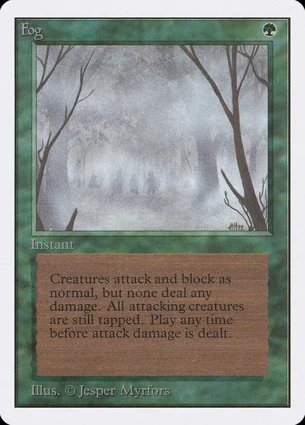 Fog, Magic card 2ED 194 — Unlimited Edition set