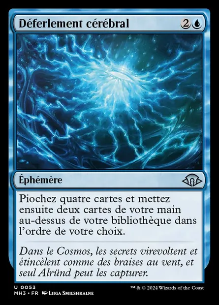 Déferlement cérébral, carte Magic MH3 53 — extension Modern Horizons 3