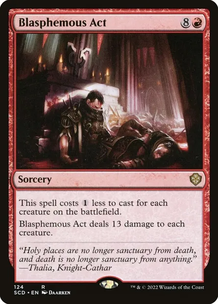 Blasphemous Act, Magic card SCD 124 — Starter Commander Decks set
