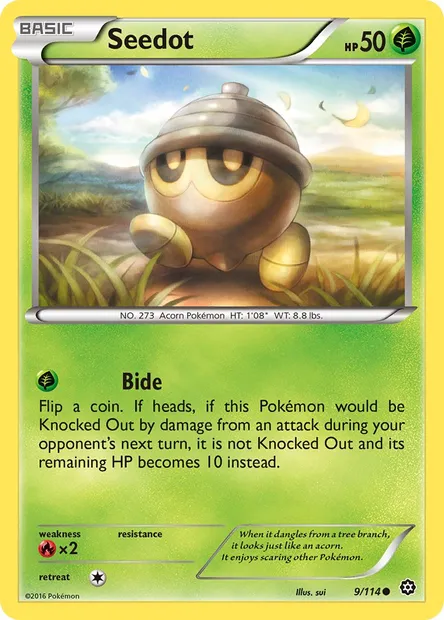 Seedot, Pokémon card STS 9 — Steam Siege set