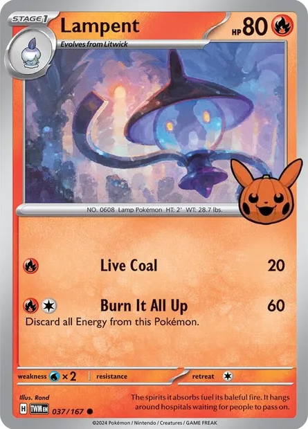 Mélancolux, carte Pokémon TOT24 037 — extension Trick or Trade 2024