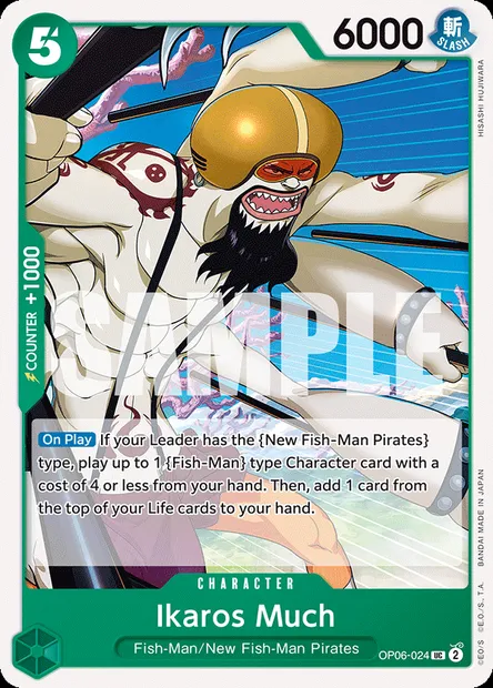 Ikaros Much, carte One Piece OP06-024 — extension ONE PIECE CARD THE BEST