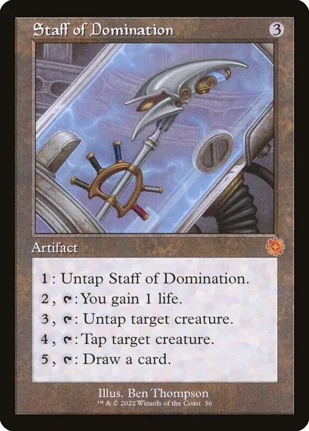 Staff of Domination, Magic card BRR 56 — The Brothers' War Retro Artifacts set