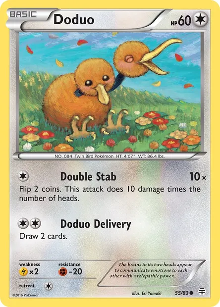 Doduo, Pokémon card GEN 55 — Generations set