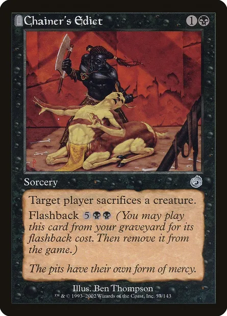 Édit de Chaînes, carte Magic TOR 57 — extension Tourment