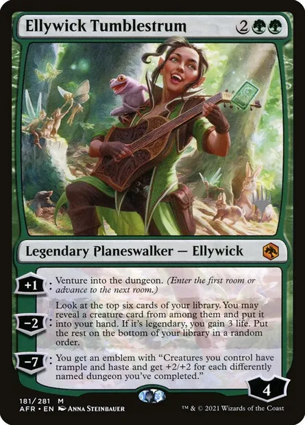 Ellywick Grattechambard, carte Magic PAFR 181p — extension Adventures in the Forgotten Realms Promos