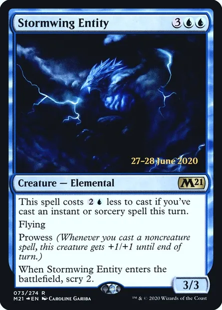 Stormwing Entity, Magic card PM21 73s — Core Set 2021 Promos set