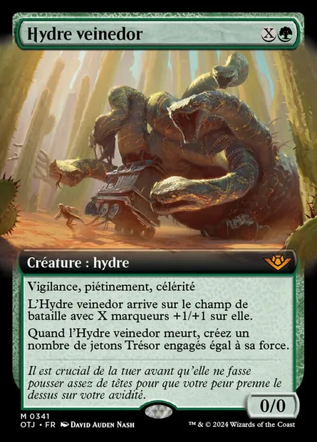 Hydre veinedor, carte Magic OTJ 341 — extension Outlaws of Thunder Junction