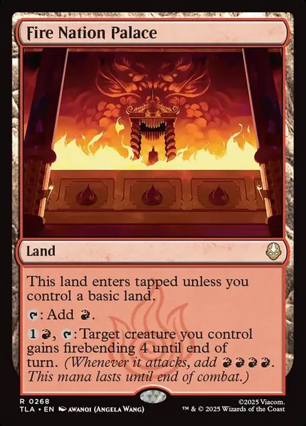 Fire Nation Palace, Magic card TLA 268 — Avatar: The Last Airbender set