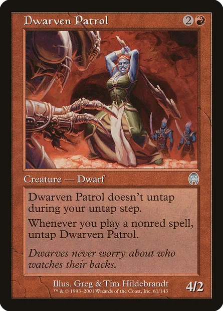 Dwarven Patrol, Magic card APC 61 — Apocalypse set