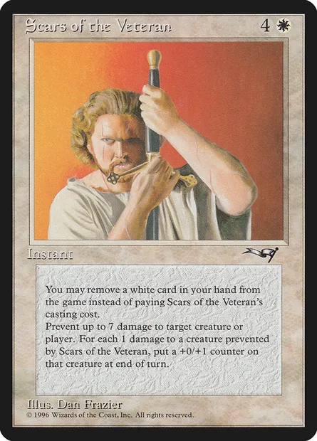 Scars of the Veteran, Magic card ALL 16 — Alliances set