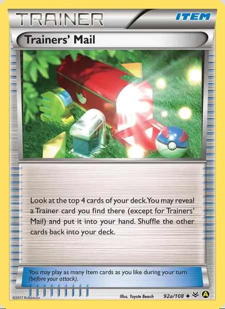 Trainers' Mail, Pokémon card ROS 92 — Roaring Skies set