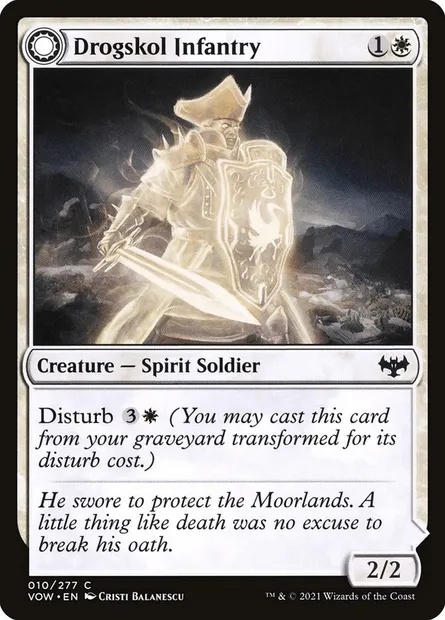 Drogskol Infantry // Drogskol Armaments, Magic card VOW 10 — Innistrad: Crimson Vow set