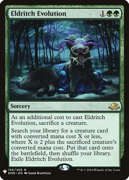 Évolution hermétique, carte Magic PLST EMN-155 — extension The List