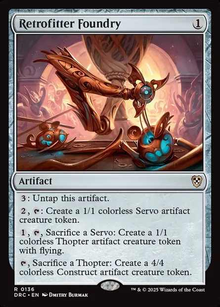Retrofitter Foundry, Magic card DRC 136 — Aetherdrift Commander set