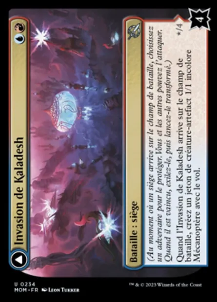 Invasion de Kaladesh // Ailedéther, navire amiral de l'Écaille dorée, carte Magic MOM 234 — extension L'invasion des machines