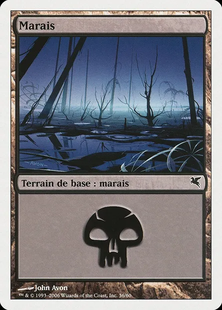Swamp, Magic card PSAL A36 — Salvat 2005 set
