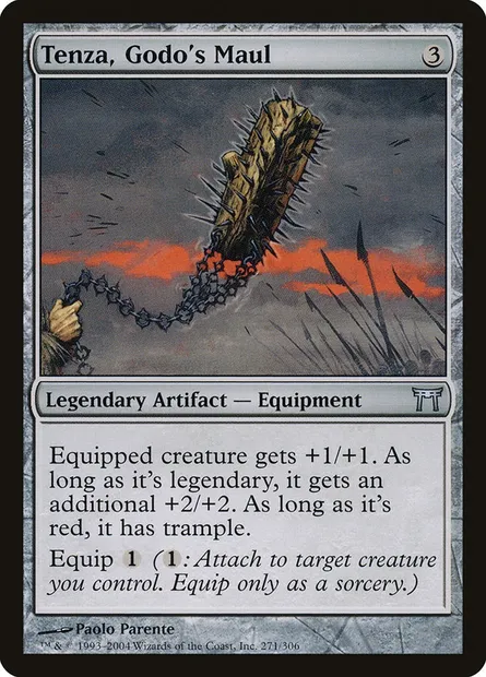 Tenza, Godo's Maul, Magic card CHK 271 — Champions of Kamigawa set