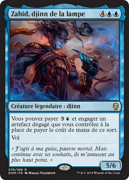 Zahid, djinn de la lampe, carte Magic DOM 76 — extension Dominaria