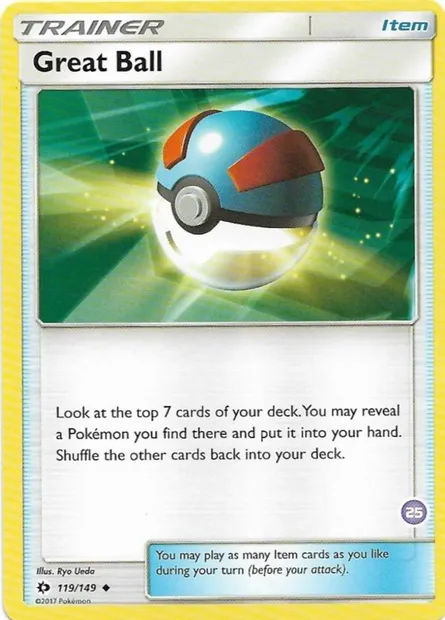 Super Ball, carte Pokémon TK11 119-s25 — extension SM Trainer Kit: Alolan Sandslash & Alolan Ninetales