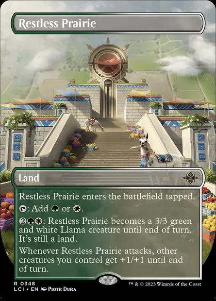 Restless Prairie, Magic card LCI 348 — The Lost Caverns of Ixalan set