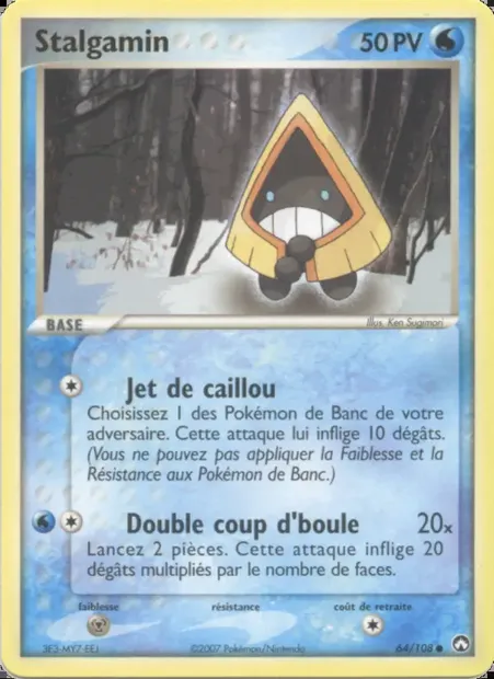 Stalgamin, carte Pokémon PK 64 — extension EX Gardiens du Pouvoir