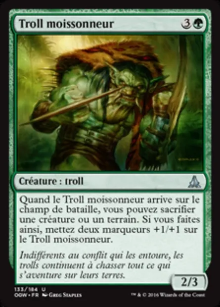 Troll moissonneur, carte Magic OGW 133 — extension Le serment des Sentinelles