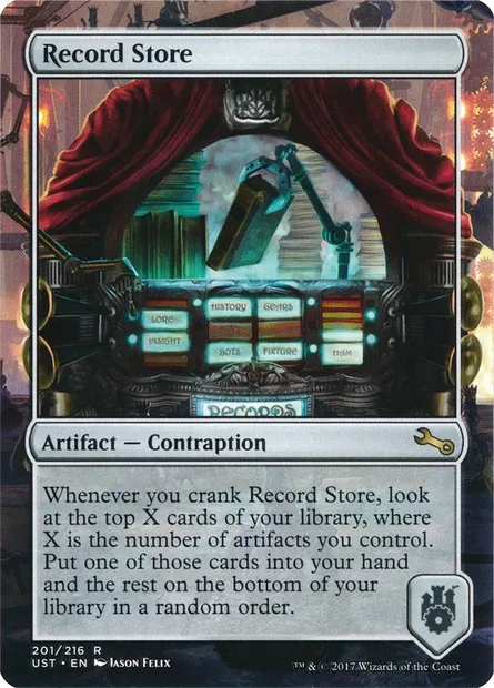 Record Store, Magic card UST 201 — Unstable set