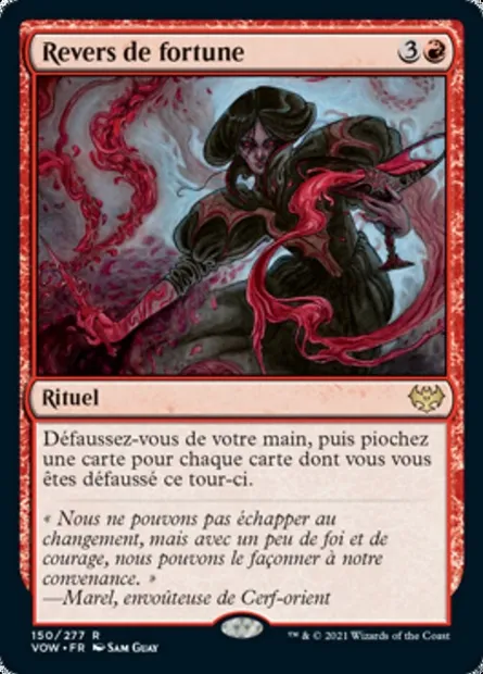 Revers de fortune, carte Magic VOW 150 — extension Innistrad : noce écarlate