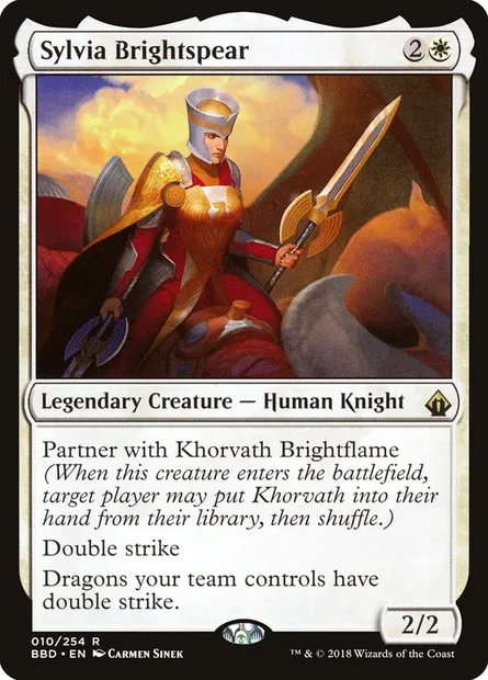 Sylvia Brightspear, carte Magic BBD 10 — extension Battlebond