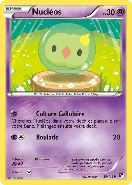 Nucléos, carte Pokémon BLW 55 — extension Noir & Blanc