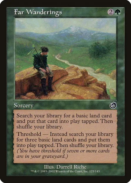 Far Wanderings, Magic card TOR 125 — Torment set