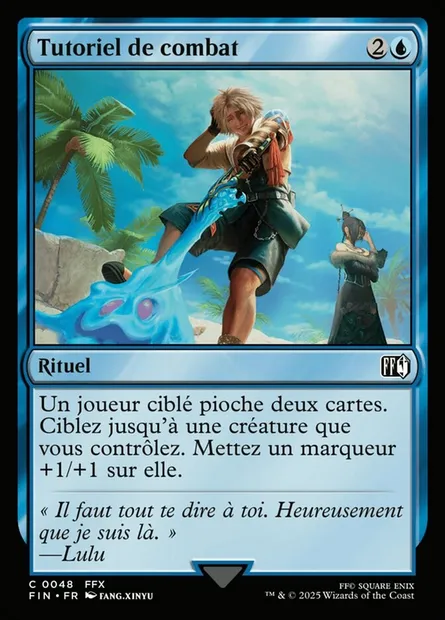 Tutoriel de combat, carte Magic FIN 48 — extension Final Fantasy