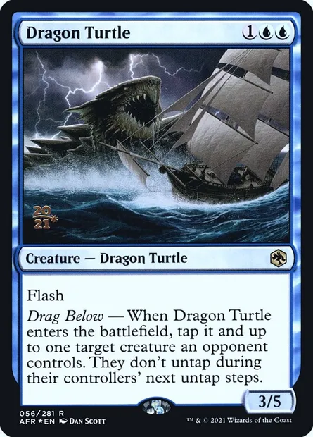 Dragon Turtle, Magic card PAFR 56s — Adventures in the Forgotten Realms Promos set