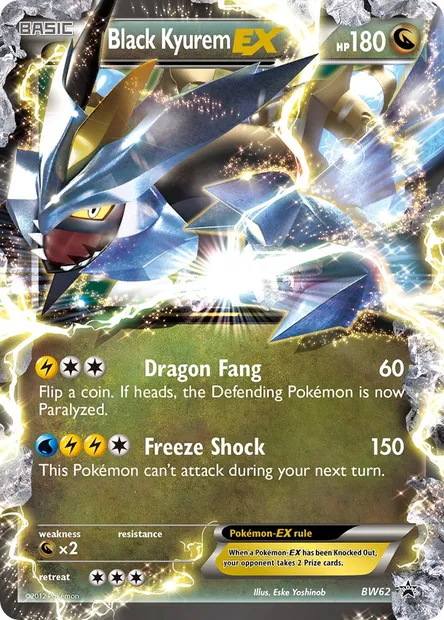 Black Kyurem-EX, Pokémon card BW 62 — BW Black Star Promos set