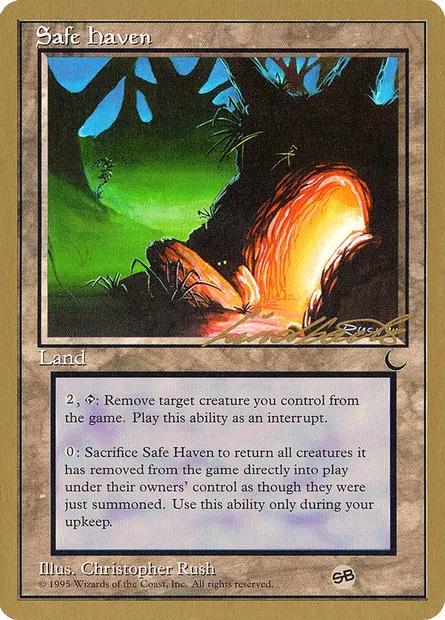 Safe Haven, Magic card PTC ll118sb — Pro Tour Collector Set set